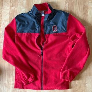 STARTER  Fleece OSU Sport Red and Black Jacket Medium (38-40)